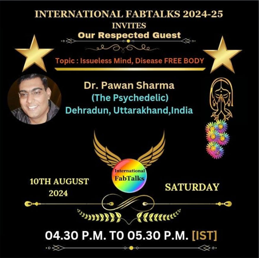 Issueless Mind Disease Free Body - Interview With FabTalks